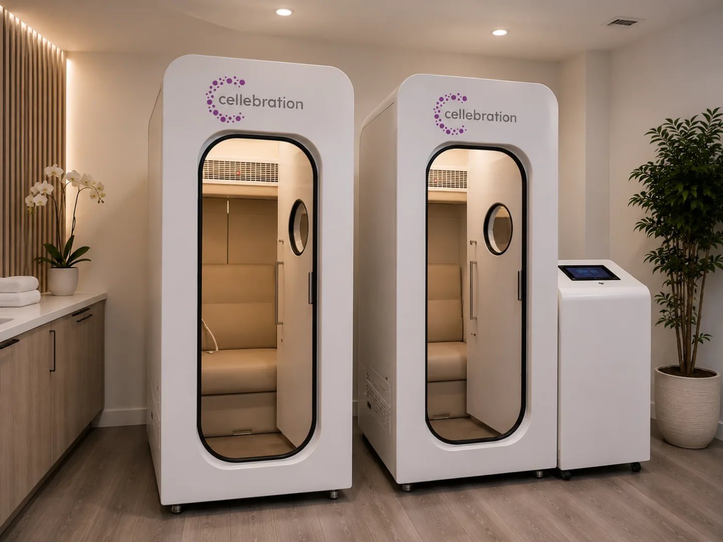 Hyperbaric oxygen chambers at Cellebration